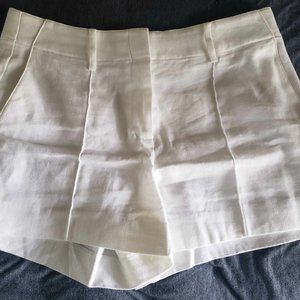 J. Crew White Linen Shorts